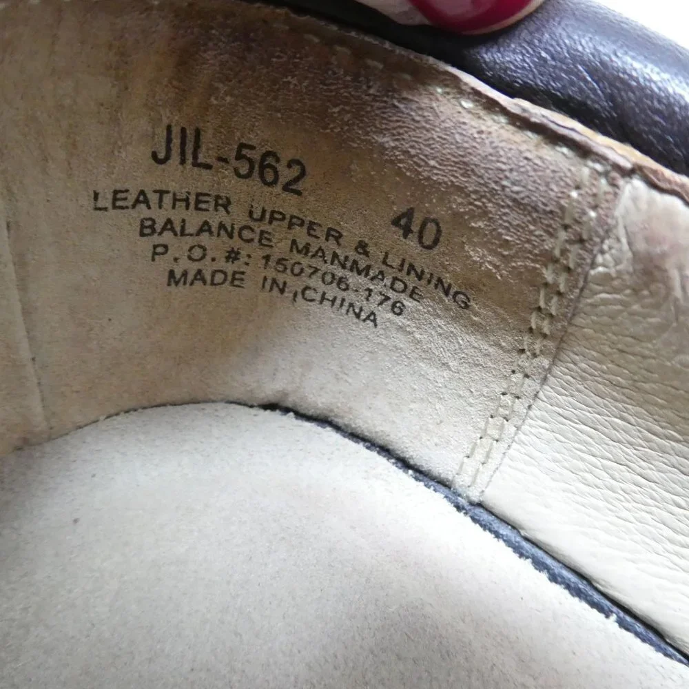 Alegria Jil-562 Mary Jane Brown Leather Paisley Comfort Shoes Womens EU 40 US 10